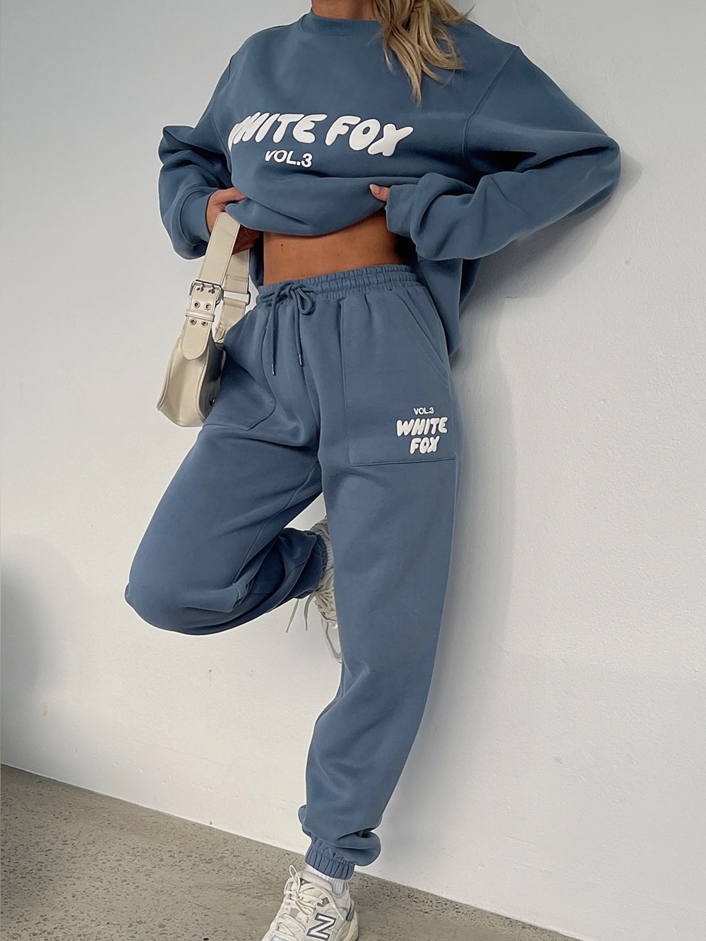 White Fox Offstage Vol.3 Blue Sweatpant Jogger- M